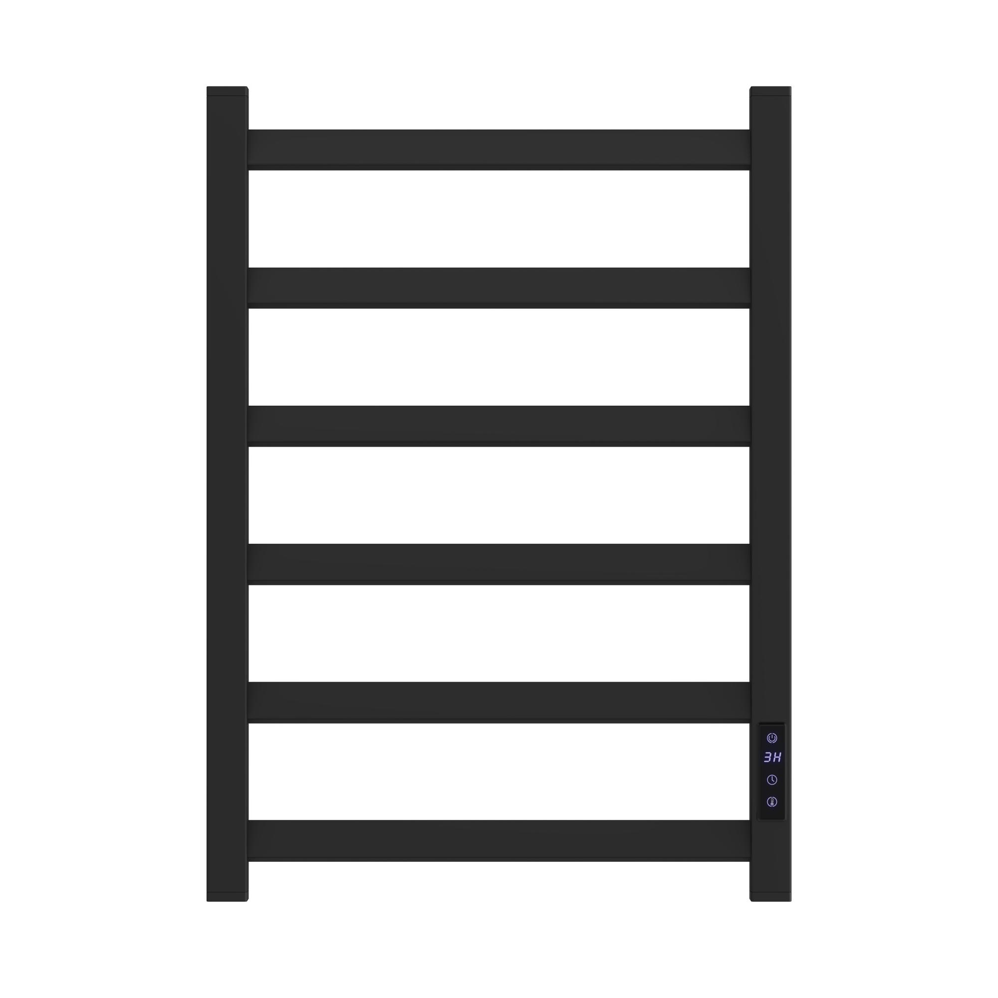 Полотенцесушитель электрический Point Атлант PN18846B П6 400x600, диммер справа, черный