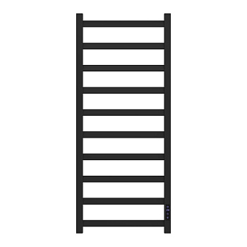 Полотенцесушитель электрический Point Атлант PN18840B П10 400x1000, диммер справа, черный